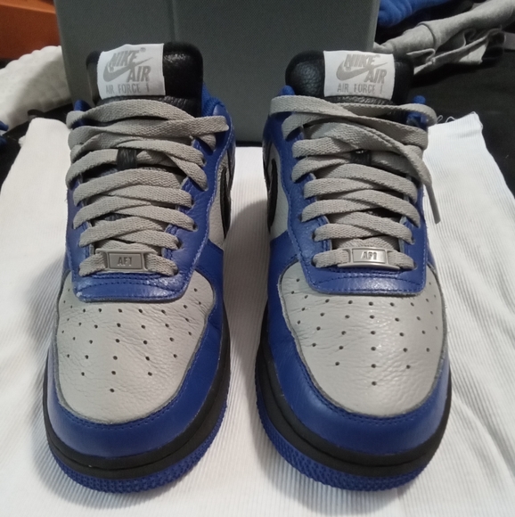 Nike Air Force 1Custom size 8 Blue/Grey - Picture 2 of 4
